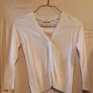 Loft white cardigan